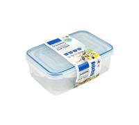Addis Clip Tight Food Storage Containers 240 ml, 500 ml, 1 Litre and 1.5 Litre Rectangle Pack Of 4 Airtight Containers Bpa Free Easy Locking Lid