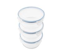 Addis Clip Tight Round Food Storage, 700ml, Set of 3