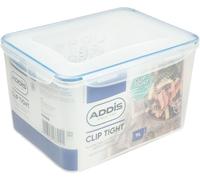 Addis Clip Tight Super Large Food Storage Container 9 Litre Tall Rectangle Airtight Silicone Seal Containers Bpa Free Easy Locking Lid Clips, Clear Transparent