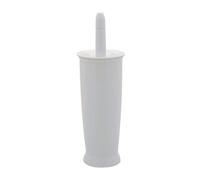Addis Closed Toilet Brush Set, Plastic, White, 12.5 x 12.5 x 39 cm,