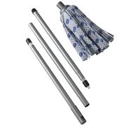Addis Cloth Mop With 3 Piece Handle In Blue, White And Grey