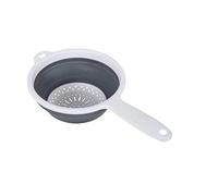 Addis Collapsible Colander with Handle-White and Grey-518405