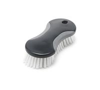 Addis ComfiGrip Scrubbing Brush With Soft Rubberised Grip And Durable Bristles,16.5 x 8 x 5 cm, Metallic Graphite