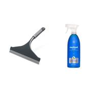 Addis ComfiGrip Shower And Window Squeegee In Metallic and Graphite Method Glass Cleaner Spray Mint 828 ml Pack of 1 - This product is designed