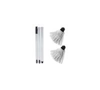 Addis Cotton Mop Made from Recycled Cotton with 3 Piece Handle and Extra replacement Mop Head Metallic and Grey Easy To Assemble