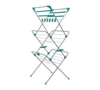 Addis Deluxe 3 Tier Airer, Metallic Aqua, 14 Metres - 514445 - Perfect For Indoor Drying