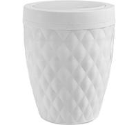 ADDIS DIAMOND COLLECTION SWING BIN - 5L - WHITE