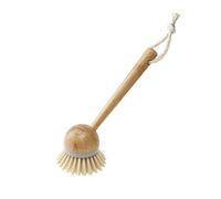 Addis Dish Brush with Natural Bamboo Finish, Classic Retro Style, Natural & Grey, Grey/Wood, 22 x 7 x 6 cm 517670