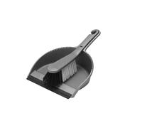 Addis Metallic Soft Dustpan and Brush Set - Size: 23 x 32 x 11cm - Wilko