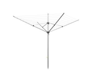 Addis Easi-Lift 4 Arm 50M Rotary Airer With Lift-Locking Cord And Ground Spike - 519774