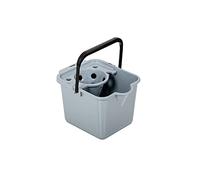 Addis Eco 100% Recycled Plastic Cleaning Mop Pail & Wringer, 12 litre, Light Grey, 518463
