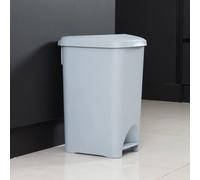Addis Eco 100% Recycled Plastic Kitchen Pedal Bin, 40L - Light Grey