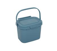 Addis Everyday Kitchen Food Waste Compost Caddy Bin, 4.5 Litre, Air Blue, 518695