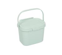 Addis Everyday Kitchen Food Waste Compost Caddy Bin, 4.5 Litre, Mist Soft Green, 518696