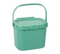 Addis Everyday Kitchen Food Waste Compost Caddy Bin, 4.5 Litre, Sage Green - 518534