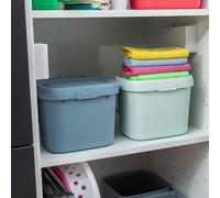Addis Everyday Kitchen Food Waste Compost Caddy Bin, 4.5L - Air Blue