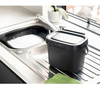 4.5 Litre Kitchen Food Waste Caddy Black