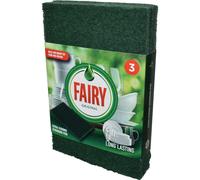 Addis Fairy Original Extra Strong Scourer Pads, Pack of 3, Mixed Colours Green