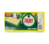 Addis Fairy Original Multi Sponge with Super Absorbent Chamois Cloth Layer, Single Pack,Blue,One Size