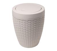 Addis Faux Rattan Round Bathroom Bin - 515799