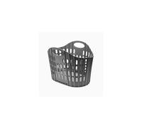 Addis Flat Easy Store Laundry Basket Hamper, Dark Grey, 38 Litre 518150