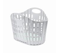 Addis Fold Flat Easy Store Laundry Basket Hamper, Grey & Mint, 38 Litr