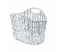 Addis Fold Flat Easy Store Laundry Basket Hamper, Grey & Mint, 38 Litre 518163