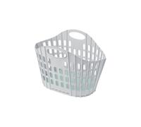 Addis Fold Flat Easy Store Laundry Basket Hamper, Grey & Mint, 38 Litre 518163