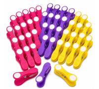 Addis Washing Line Hold Tight Grip Clothes Pegs, Bulk 50 pack of mixed colours