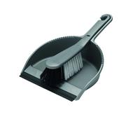 Addis Housewares 510405 Dustpan and Stiff Brush Set, Metallic Silver, 5cm