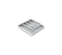 Addis 510855 Plastic Drawer Organiser, Metallic, 40 x 38.5 x 6 cm