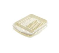 Addis Large Kitchen Sink Dish Drainer Plate Rack Holder Plastic Cutlery Storage (Cream)