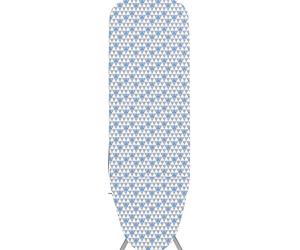 Addis Large Perfect Ironing Board Cover with Geo Triangles design, Ironing Board Cover (Only fits Boards UP TO 135 x 46cm), Blue Grey
