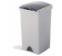 Addis Lift Top Bin 48L Metallic (713076)