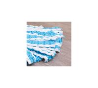 Addis Mega 100 Microfibre Mop Replacement Refill Heads Super soft highly absorbent knitted technology Pack of 3 Blue White 5131903AMP