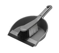 Addis Metallic Dustpan And Brush Set Grey (One Size)