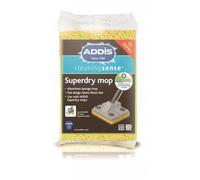 Addis Mop Refill, Yellow, 4-Turn Button Fastener, 1 Count