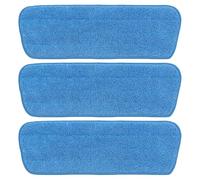 Addis Mop Replacement Head, 3-Piece Blue Spray Mop Refill, Compatible with Addis Spray Mop and Vileda Spray Mop, 42 x 14 cm, Ideal for Daily Cleaning