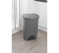 Addis Pedal Bin, Metallic Grey, 50 Litre