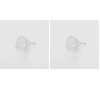 Addis Plastic 8 cm Funnel, Transparent, Small (Pack of 2)