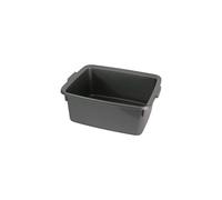Addis Plastic Butler Large Rectangular Bowl, Metallic Silver, 12.5 Litre