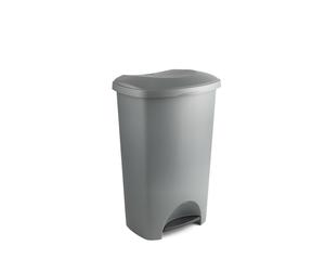 Addis Plastic Family Kitchen Utility Pedal Bin 50 Litre Metallic Grey 517263ebay