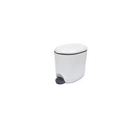 Addis Premium Deluxe Bathroom Office Pedal Bin with Inner, 3.5 Litre, Light Grey & Charcoal Grey