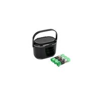 Addis Premium Kitchen Food Caddy Bin, Black Grey, with 60 x 100% Compost Bags (3 Rolls of 20 liners), Single