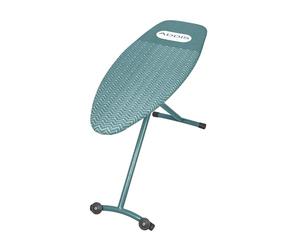 Addis Premium XL Deluxe Ironing Board - Extra Large 135 x 46cm - Adjustable Height, Foldable, Non-Slip Rubber Feet, Cotton Cover with Foam Padding - Green