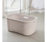 Addis Rattan 40L Cream Laundry Basket