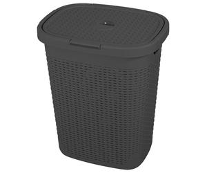 Addis Rattan 50 Litre Laundry Basket - Charcoal