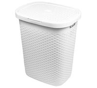 Addis Rattan 50 Litre Laundry Basket - White