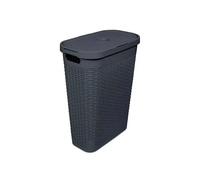 Addis Rattan Effect Laundry Hamper 40L Slim - Various Colours Available