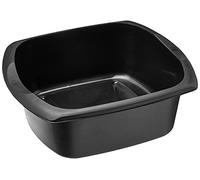 Addis Rectangular Washing Up Bowl, Soft Black, 9.5 Litre